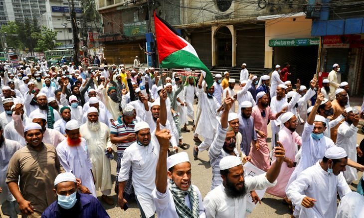 مظاهرات شعبية حول العالم تضامناً مع فلسطين المحتلة