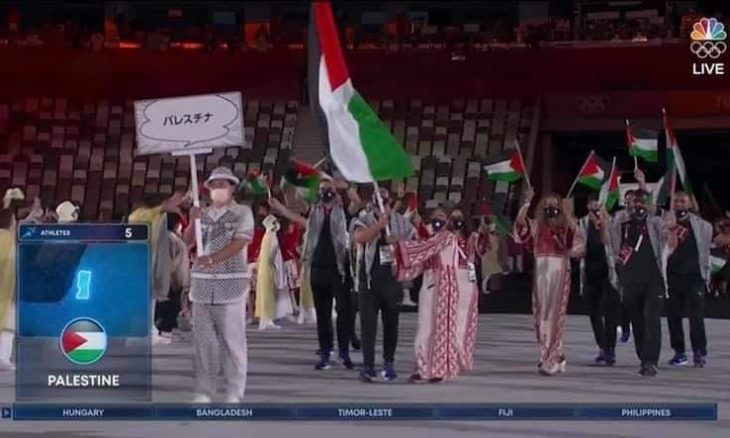 قناة أمريكية تضع خارطة مجتزأة لفلسطين في أولمبياد طوكيو