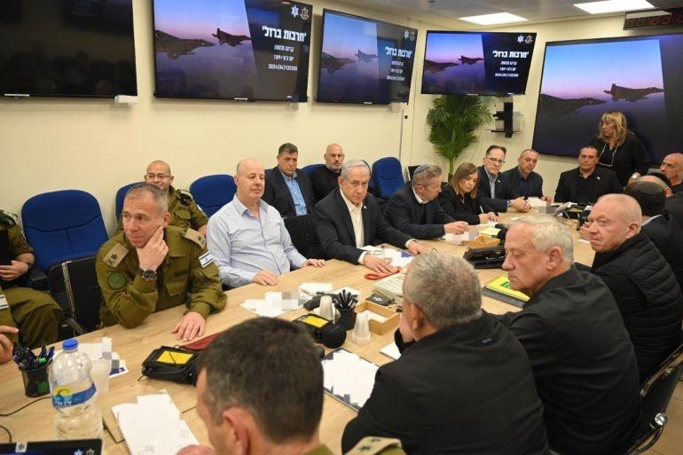 انتهاء اجتماع مجلس الحرب الإسرائيلي دون قرار بشأن إيران