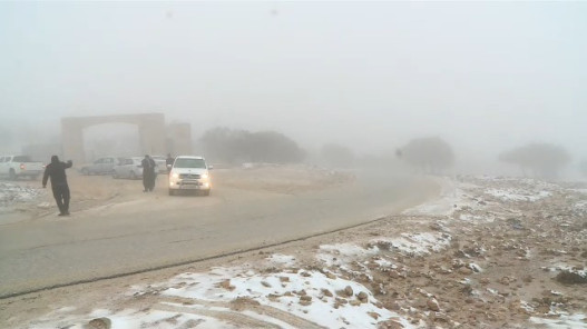 تجدد الهطولات الثلجية فوق مرتفعات الطفيلة والشوبك ومعان