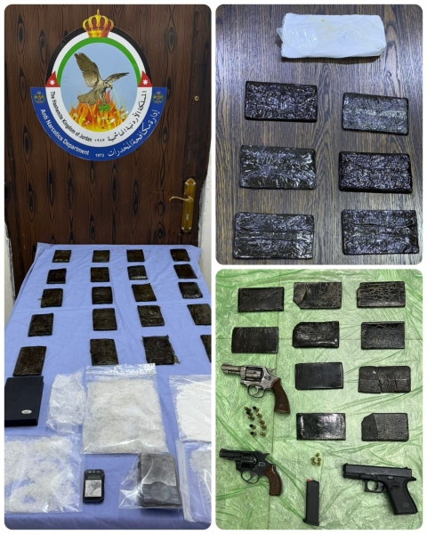 إدارة مكافحة المخدرات تلقي القبض على ثلاثة أشخاص على علاقات مع عصابات إقليمية لتهريب وتجارة المخدرات..