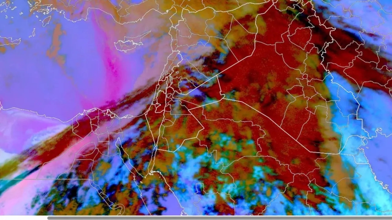 موجة غبار من الاراضي المصرية تصل الأردن مع ساعات المساء